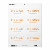 Koken goedkoper dan therapie etiket (Full Sheet)