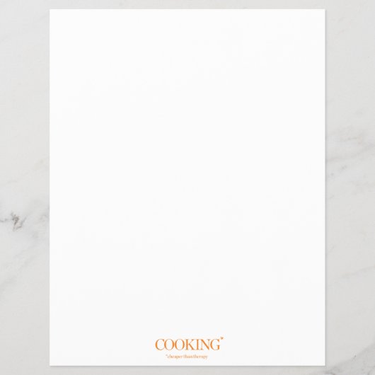 Koken goedkoper dan therapie flyer (Voorkant)