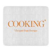 Koken goedkoper dan therapie snijplank (Voorkant)