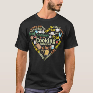 Koken Heart Cuisine Chef boy donut drink chef T-shirt