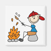 Koken Hot Dogs Campire Magnet (Voorkant)