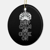 Koken Humor: kalm houden en koken aan Keramisch Ornament (Links)