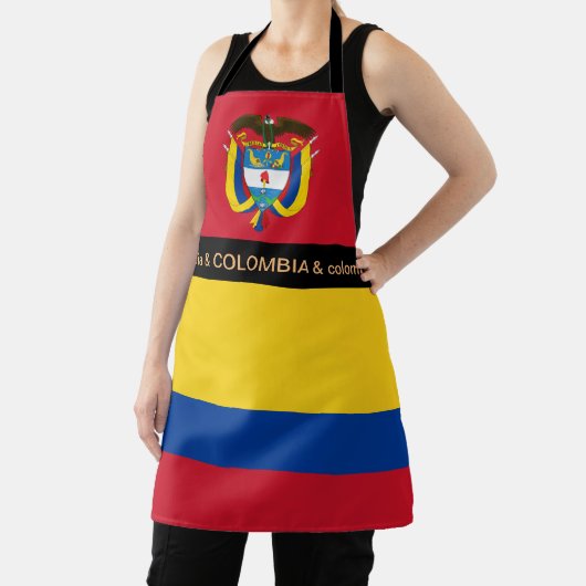 Koken in de keuken van Colombia en Colombiaanse vl Schort (Insitu)