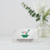 Koken in Pot en Spatula Visitekaartje (Staand voorkant)