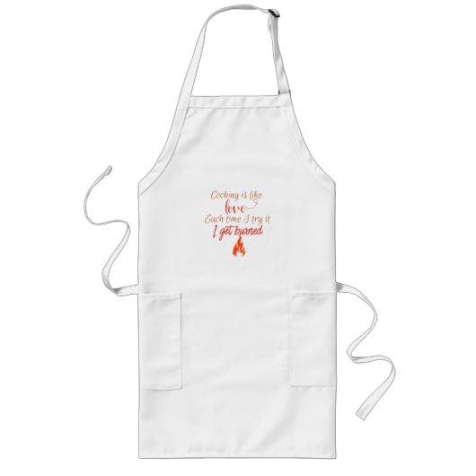 Koken is als liefde lang schort (Voorkant)