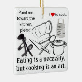 Koken is een kunst keramisch ornament (Rechts)