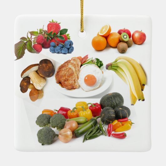 Koken is een kunst keramisch ornament (Achterkant)