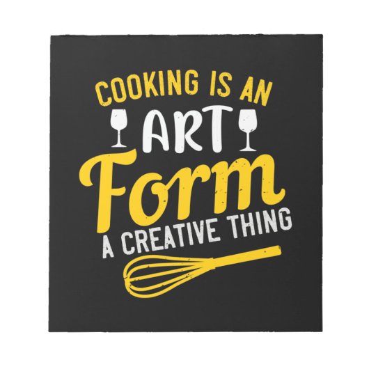 Koken is een kunstvorm die creatief is notitieblok (Voorkant)