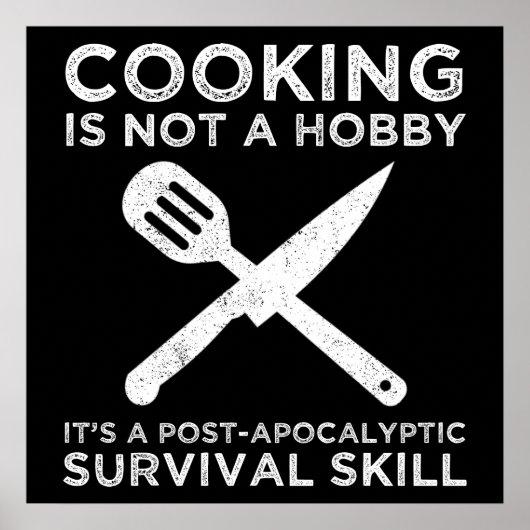 Koken is geen hobby poster (Voorkant)