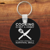 Koken is geen hobby sleutelhanger (Voorkant)