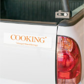 Koken is Goedkoper Dan Therapie Bumpersticker (Op Truck)