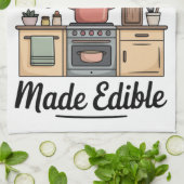 Koken is Liefde Theedoek (Gevouwen)