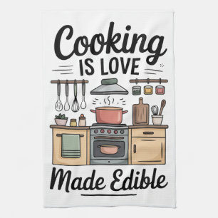 Koken is Liefde Theedoek