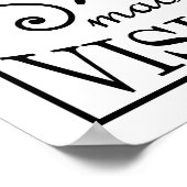 'Koken is liefde zichtbaar gemaakt' citaatontwerp Poster (Hoek)