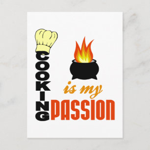 Koken is mijn passie briefkaart
