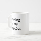 Koken is mijn passie Koffie Mok (Voorkant links)