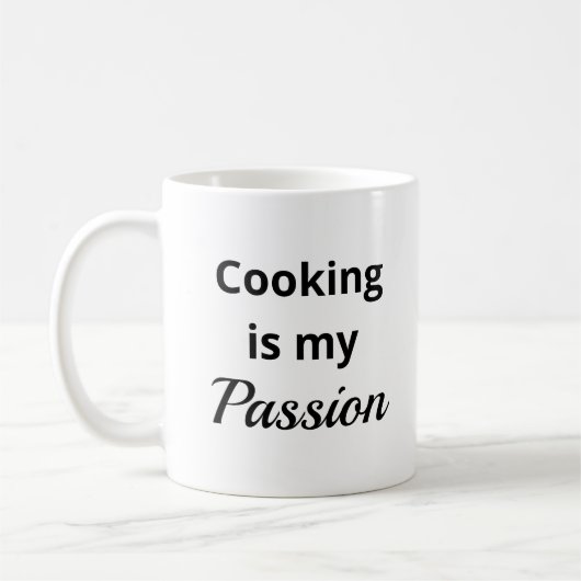 Koken is mijn passie Koffie Mok (Links)