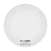 Koken is mijn soort meditatie - grappige keuken snijplank (Voorkant)