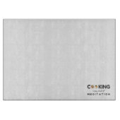 Koken is mijn soort meditatie - grappige keuken snijplank (Voorkant)