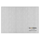 Koken is mijn soort meditatie - grappige keuken snijplank (Voorkant)