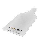 Koken is mijn soort meditatie - grappige keuken snijplank (Hoek)