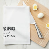 Koken is mijn soort meditatie - grappige keuken theedoek (Quarter Fold)