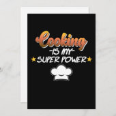 Koken is mijn Superpower Cook Chef Kitchen Bedankkaart (Voorkant / Achterkant)