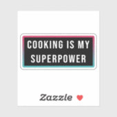 Koken is mijn Superpower Sticker (Vel)