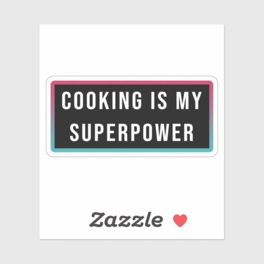 Koken is mijn Superpower Sticker (Vel)