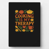 Koken is mijn therapie Oversized T-shirt Fotoplaat (voorkant)