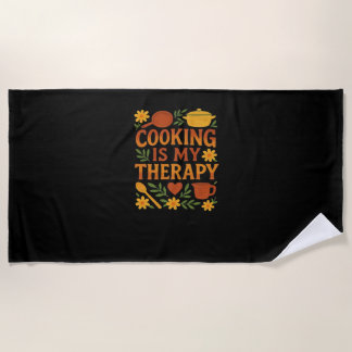 Koken is mijn therapie Oversized T-shirt Strandlaken
