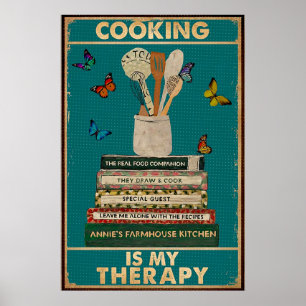 Koken is mijn therapie  poster