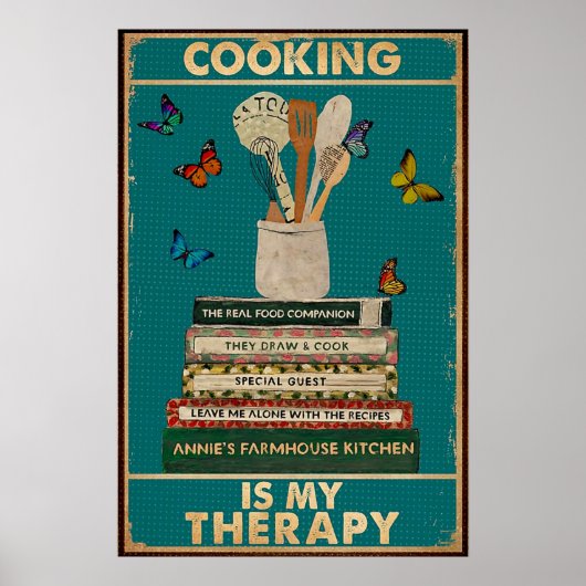 Koken is mijn therapie poster (Voorkant)