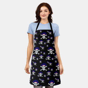 Koken kapitein Jack & Pirates Flag Chefs keuken  Schort