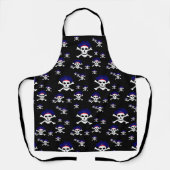Koken kapitein Jack & Pirates Flag Chefs keuken Schort (Voorkant)