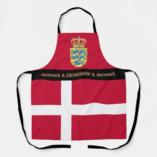 Koken keuken Denemarken en Deense vlagkaaskeuken Schort (Voorkant)