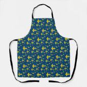 Koken keuken Zweden en Zweedse vlagkaken Apron Schort (Voorkant)