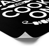 Koken keukenchuin kalm houden en koken met koken poster (Hoek)