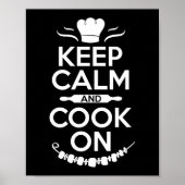 Koken keukenchuin kalm houden en koken met koken poster (Voorkant)