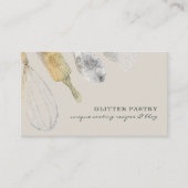 Koken Keukengerei Elegant bakkerijivoor Visitekaartje (Voorkant)