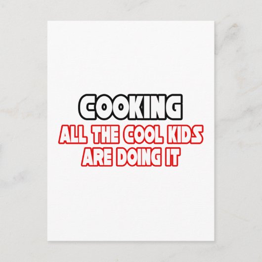 Koken...Koel Kind Briefkaart (Voorkant)