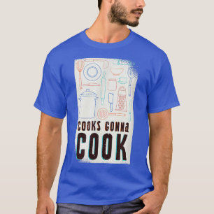 Koken koken citaat t-shirt