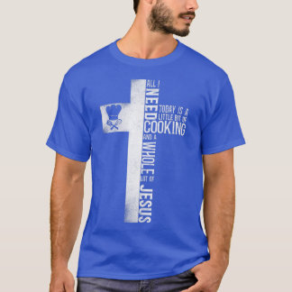 Koken Kook Trouwe Jezus Kruis Keuken Chef T-shirt