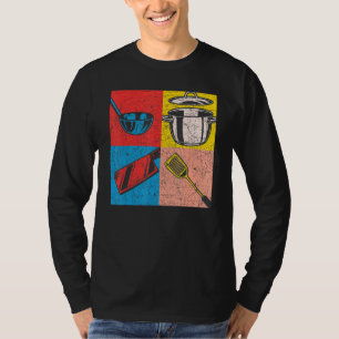Koken maaltijden Hobby Cook Gourmet Food Pop Art C T-shirt