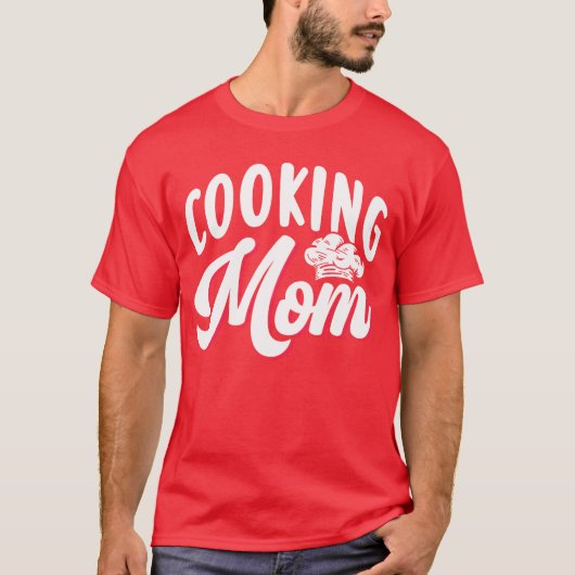Koken Mama Moeder Cook familie T-shirt (Voorkant)