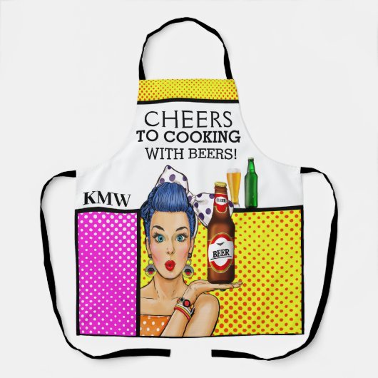 Koken met Apron Humor BEER Schort (Voorkant)