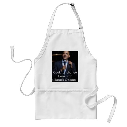 Koken met Barack Obama Standaard Schort (Voorkant)