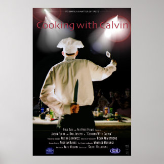 Koken met Calvin Poster