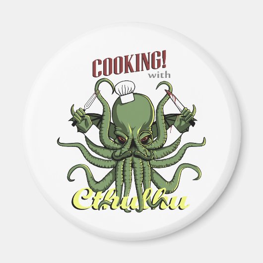 Koken met Cthulhu Magneet (Voorkant)