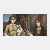 Koken met dinosaurussen bureaumat (Voorkant)